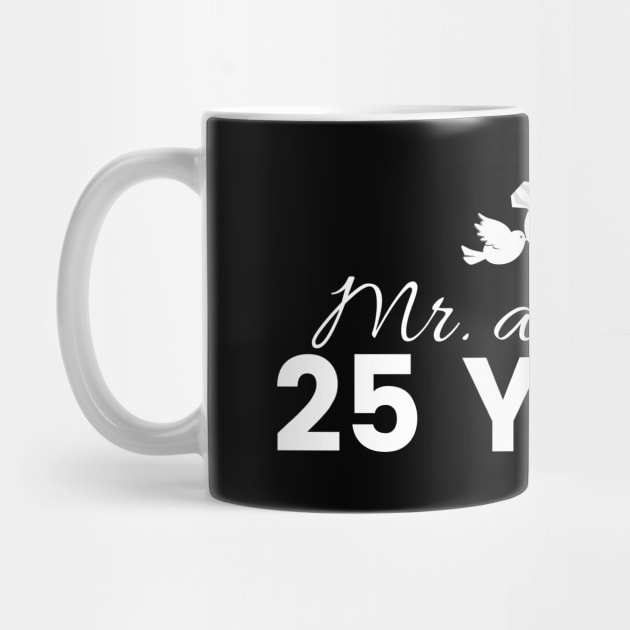 25th Wedding Anniversary Couples Gift by Contentarama